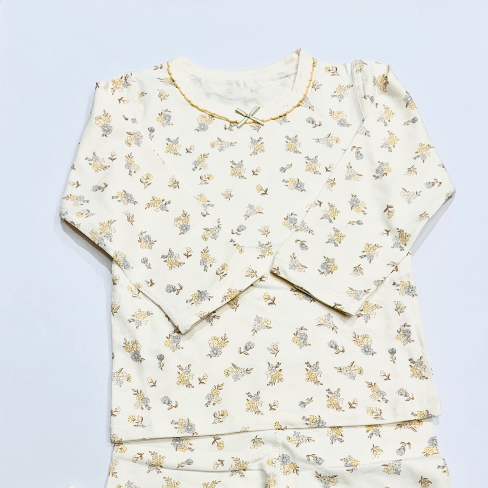Brand New Bread Rabbit 12M-4Y Girls's Soft Floral 2- Piece PJ